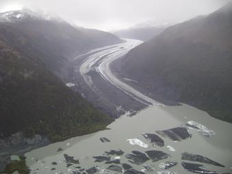 Valdez glacier and lake